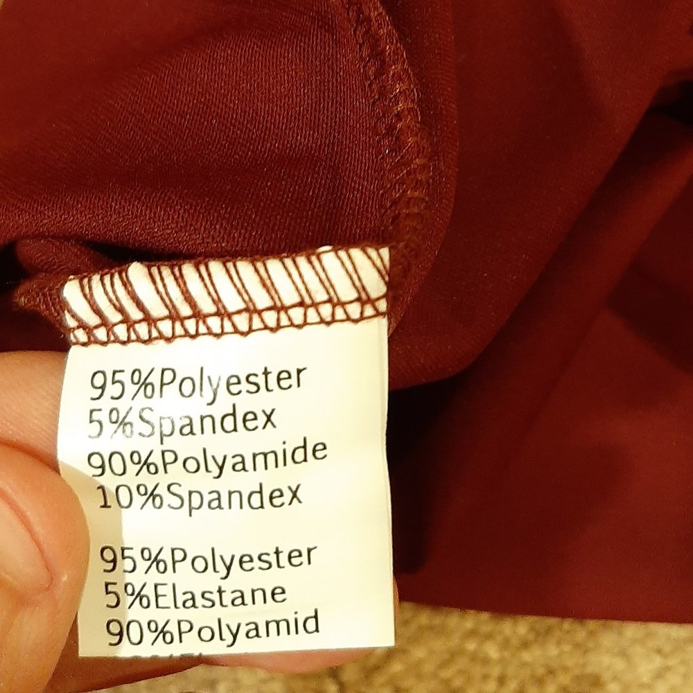 NWT Jasambac/Elensa Maroon Sparkly Evening Dress (Small) - Picture 10 of 11
